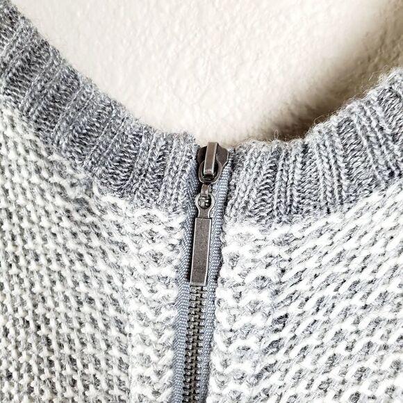 Design History Wool Blend Leather Front Pockets Sweater L - Picture 5 of 8